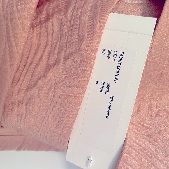 Teri Jon Cuff Bodice Strapless Gown | Blush Pink | Size 10 - Picture 8 of 10